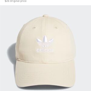 Adidas Beige Cap with White Logo